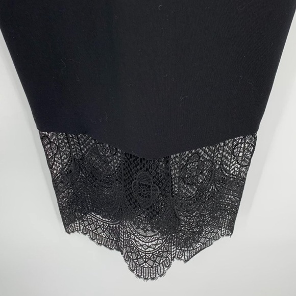 Cinq A Sept Hestia Black Sleeveless Dress Black Lace Bottom - Picture 7 of 9